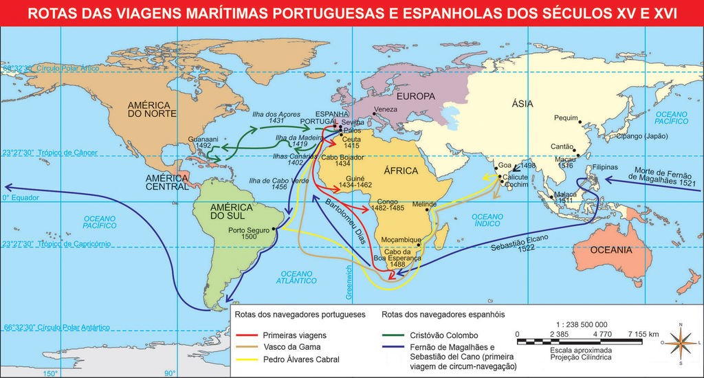 rotas de viagens marítimas globalização