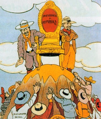 caricatura sobre república oligárquica