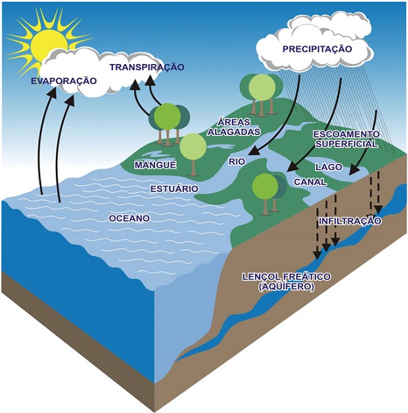 ciclo da água - hidrografia
