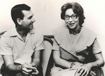 Fernando Sabino e a escritora Clarice Lispector