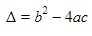 função quadrática - fórmula delta