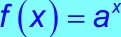função exponencial - f (x) = a elevado a x