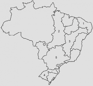mapa para resolução de exercício sobre bacias hidrográficas brasileiras