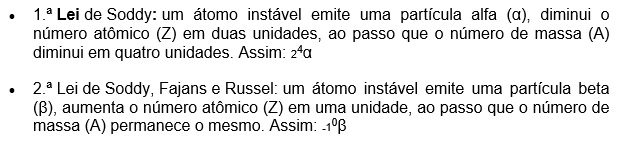 Leis da radioatividade