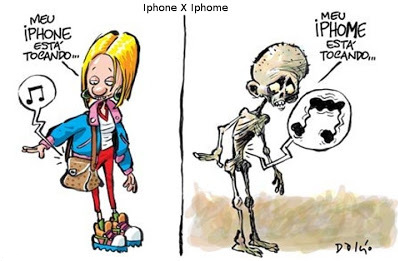 Desigualdade social, globalização tecnologia, fome