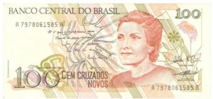 cédula com retrato de Cecília Meireles