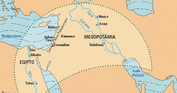 mapa mesopotâmia