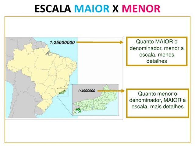 escalas cartográficas maior x escala menor