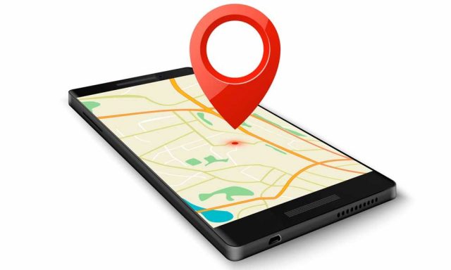 representação gps no celular