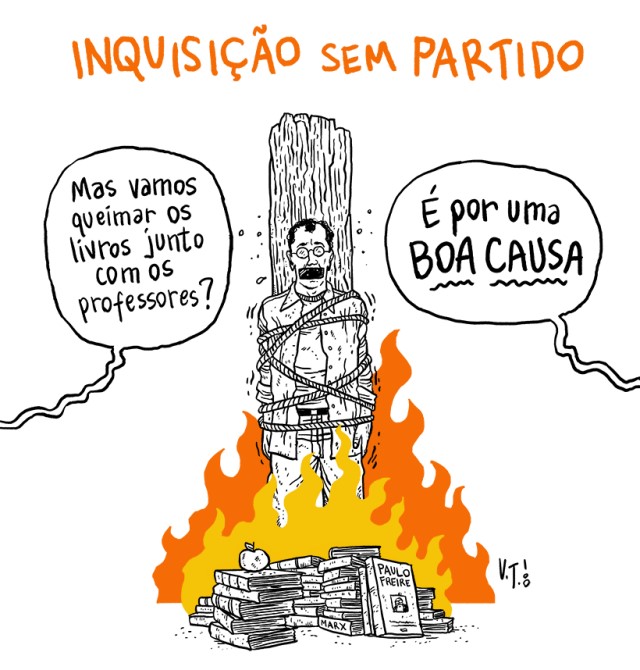 charge sobre intolerância