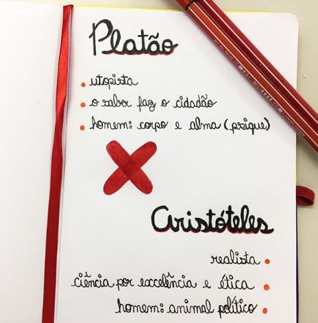 resumo Platão e Aristóteles filosofia enem