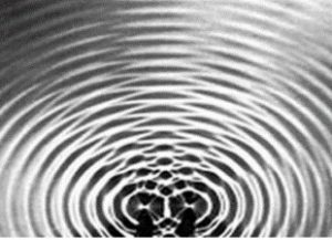 interferência de ondas na água