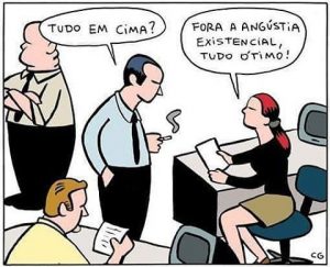tirinha sobre angústia