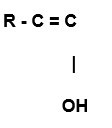 fórmula estrutural do enol