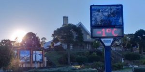 números negativos na temperatura