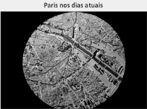 imagem de satélite de Paris nos dias atuais